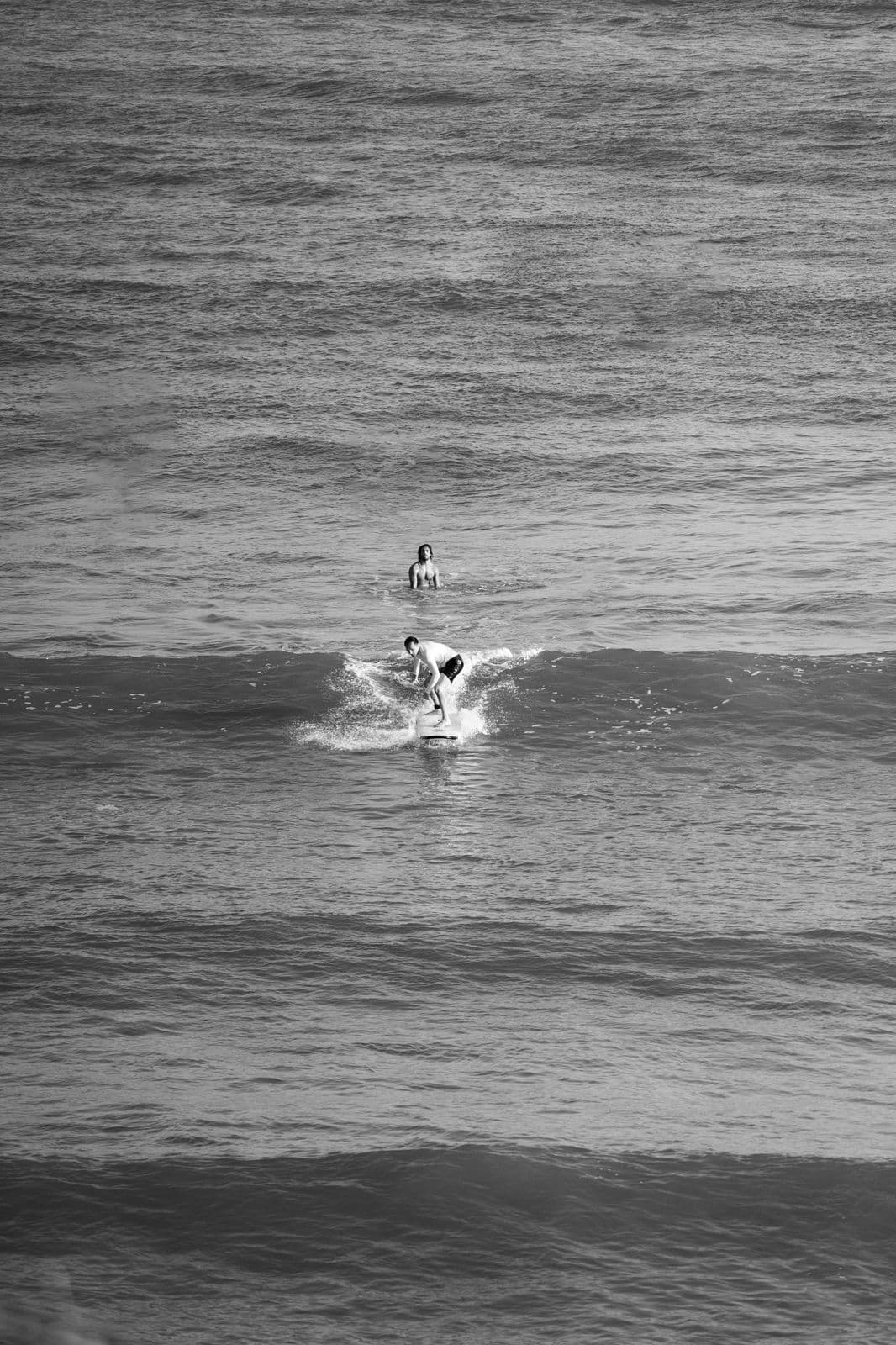Board under feet, ocean ahead